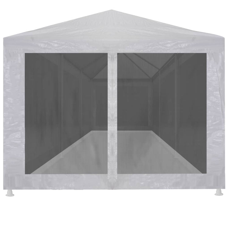 Tente de fête vidaxl avec 8 murs latéraux de maille 9x3 m