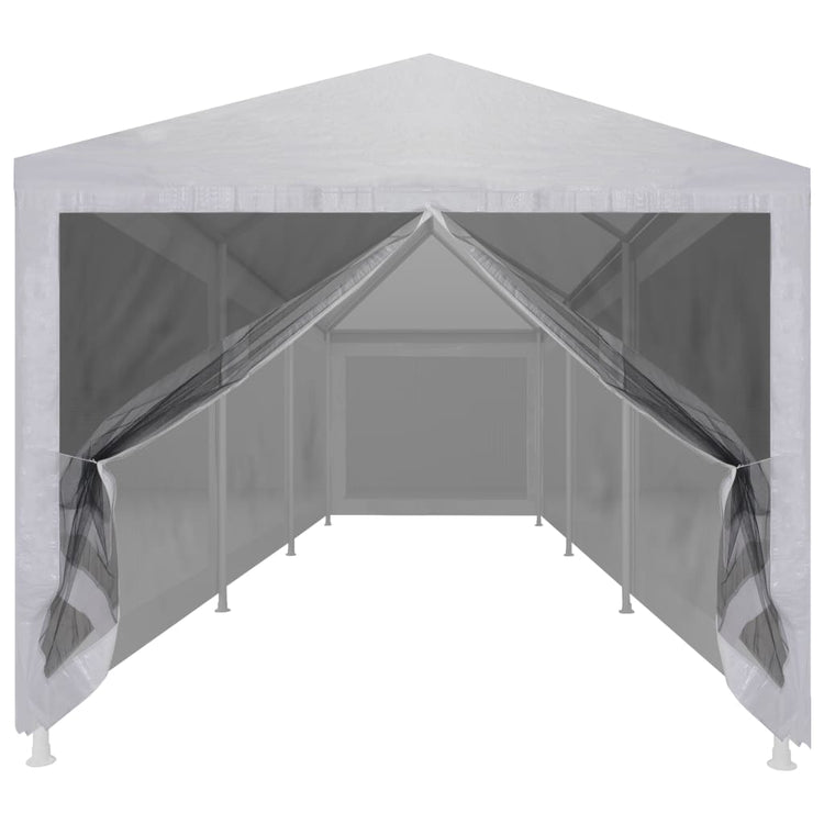 Tente de fête vidaxl avec 8 murs latéraux de maille 9x3 m