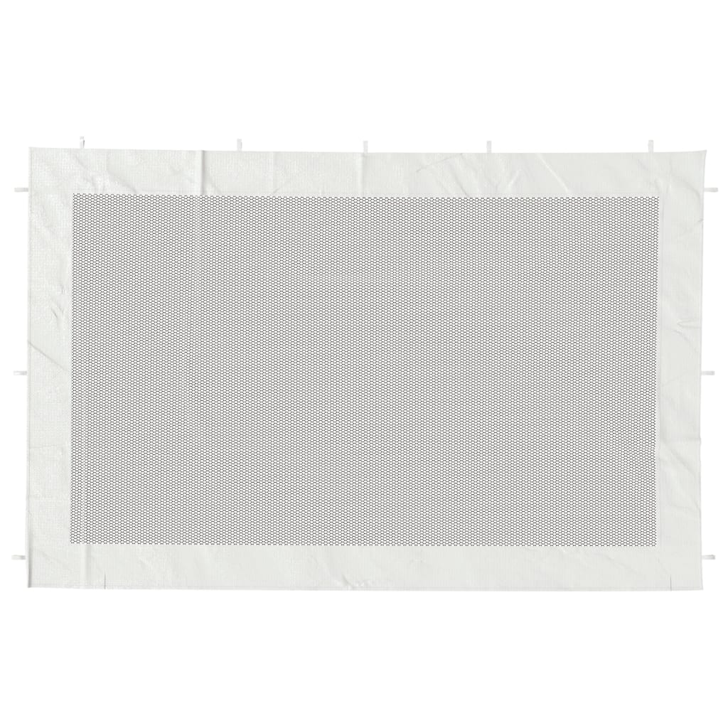 Vidaxl Tent Walls 2 St Gauze blanc et noir