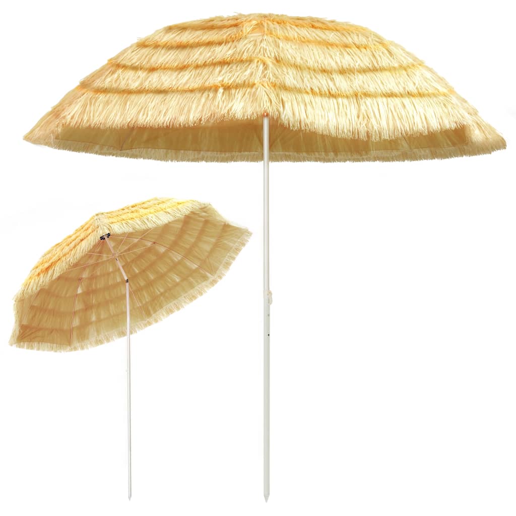 Vidaxx parasol de plage style hawaïen 300 cm naturel