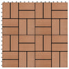 Vidaxl 11 st terrasse tuile 30x30 cm 1 m² hkc marron