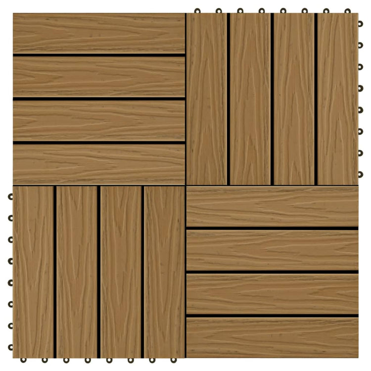 Vidaxl Terrace Tiles Relief profond 30x30 cm 1 m² HKC TEK COLOR 11 STS