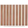 Cartes de clôture de remplacement Vidaxl 9 PCS 170 cm HKC Brown