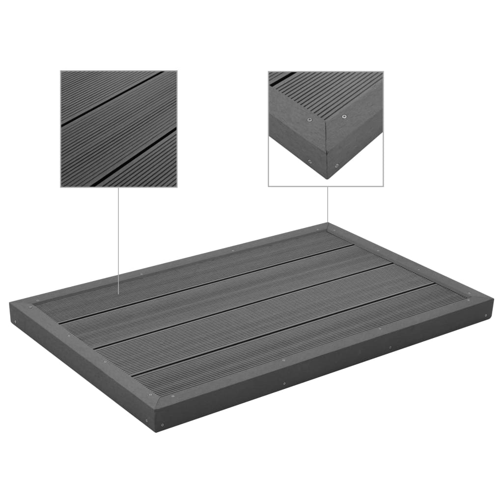 Élément de plancher Vidaxl pour solardouche ou échelle de piscine HKC