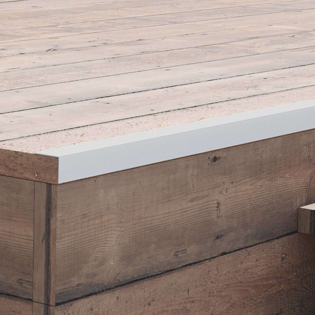 Vidaxl 5 St Terrace Corner Placting Boards 170 cm en aluminium argenté couleur