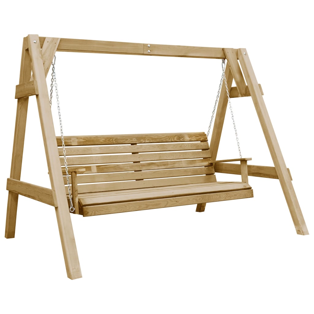 Banc de swing vidaxl 205x150x157 cm Pine imprégnée