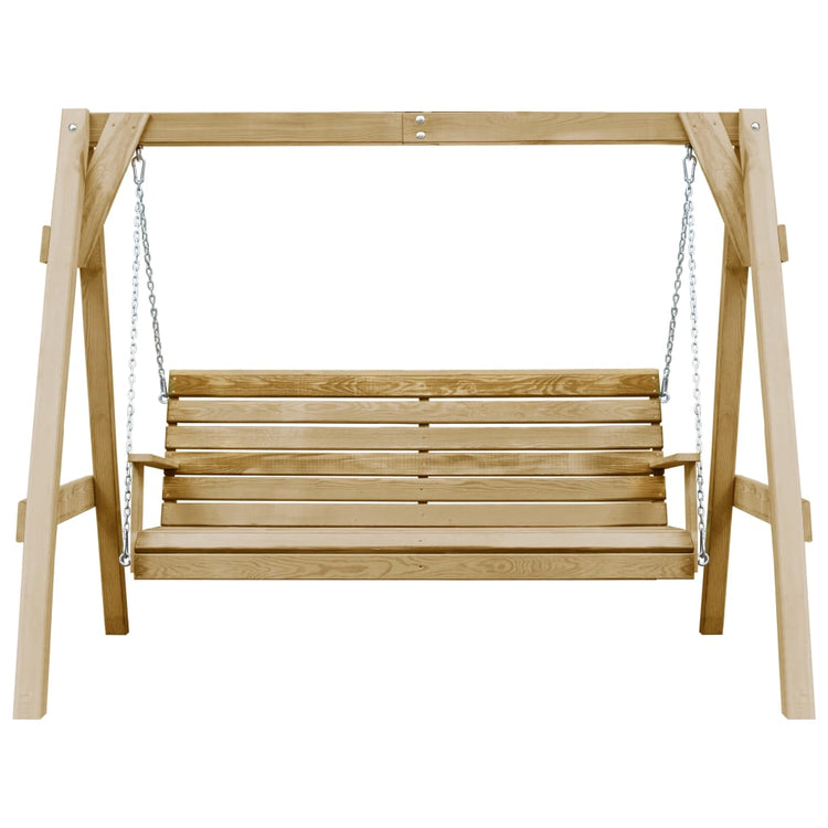 Banc de swing vidaxl 205x150x157 cm Pine imprégnée