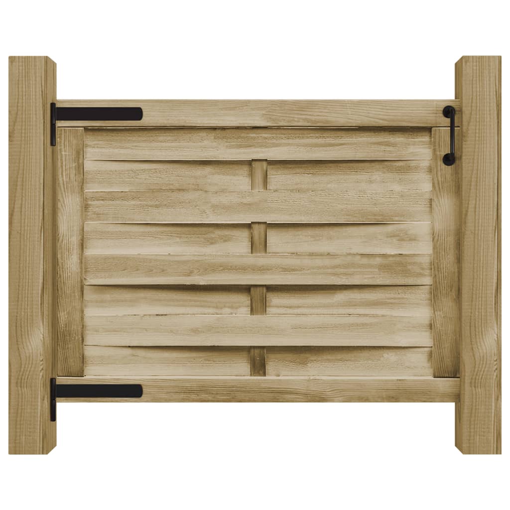 Port vidaxl 100x75 cm vert imprégné de pin imprégné