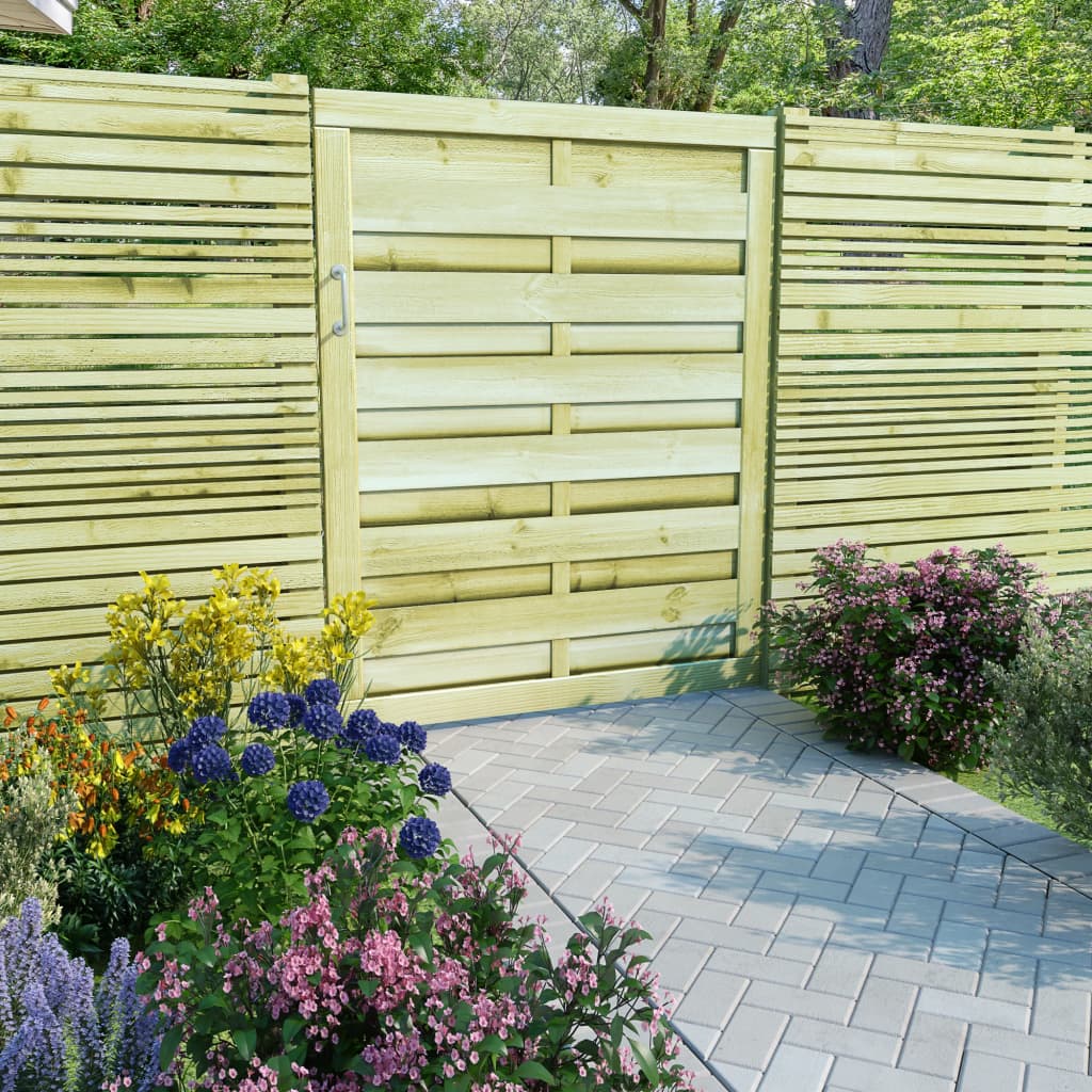 Vidaxl Poort 100x125 cm Imprépainsé de pin Green