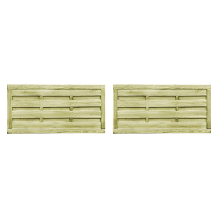 PORTS VIDAXL 2 ST 150X75 CM IMPRÉGNATED BOIS VERT