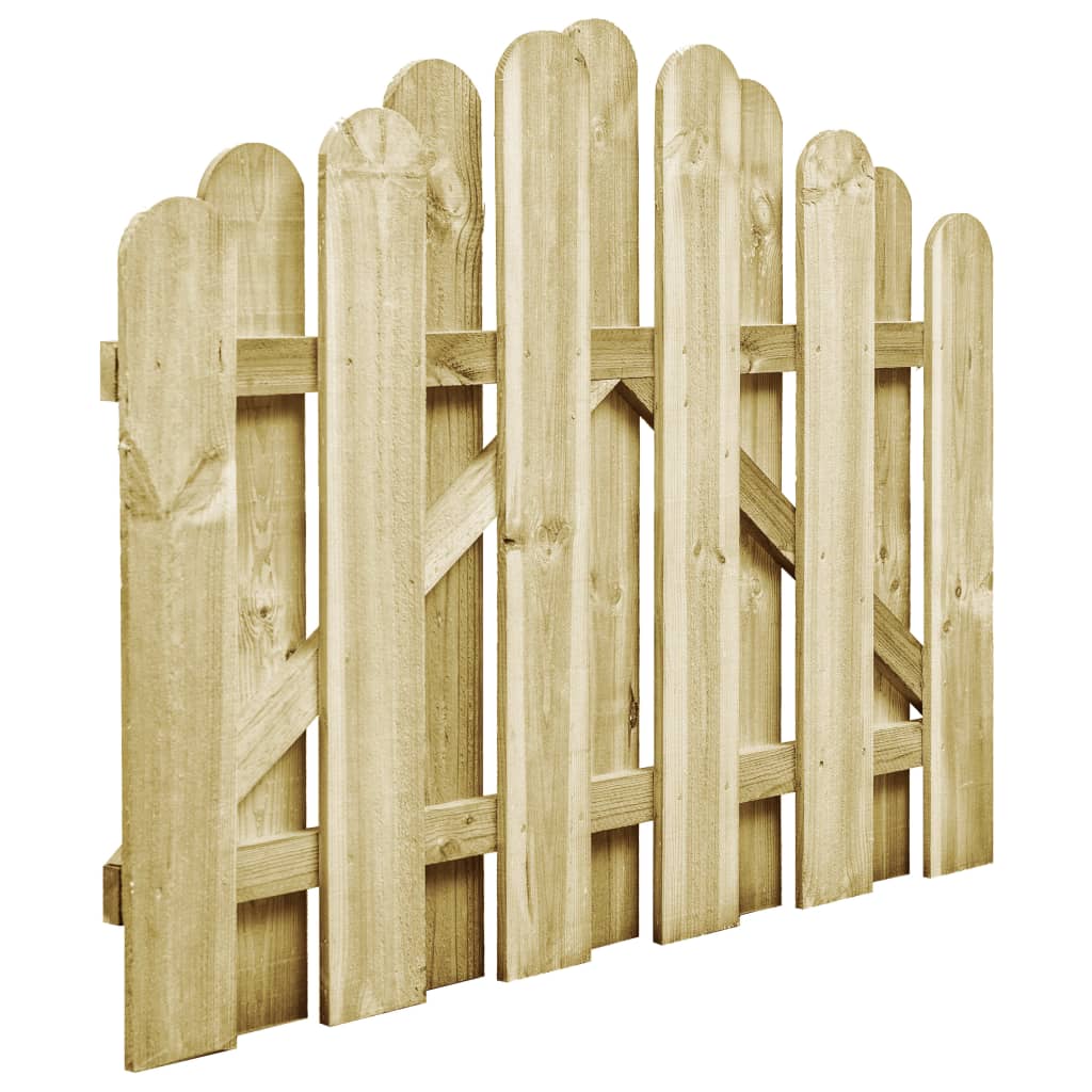 Port vidaxl 100x75 cm vert imprégné de pin imprégné