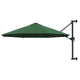 Parasol mural vidaxl avec poteau métallique 300 cm vert