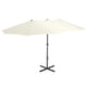 Parasol vidaxl avec poteau en aluminium 460x270 cm -colored