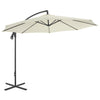Vidaxl Parasol flottant avec poteau en acier 300 cm sable -colored