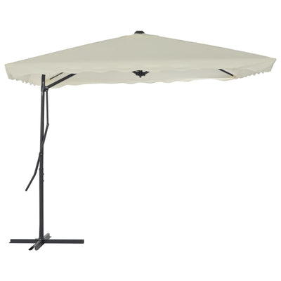 Parasol vidaxl avec poteau en acier 250x250 cm-colorant