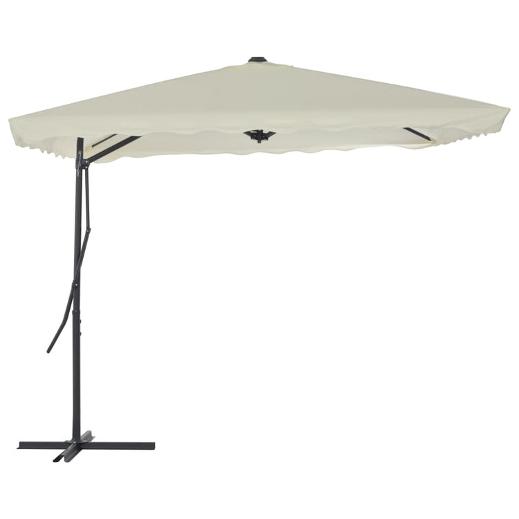 Parasol vidaxl avec poteau en acier 250x250 cm-colorant