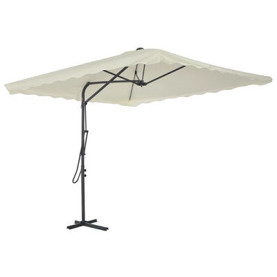 Parasol vidaxl avec poteau en acier 250x250 cm-colorant