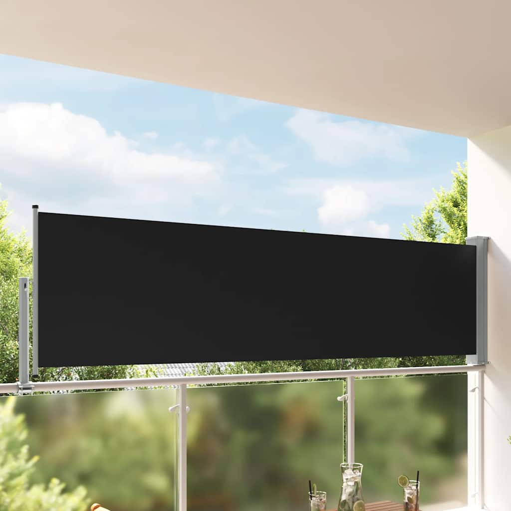 Écran de jardin vidaxl extensible 100x300 cm noir