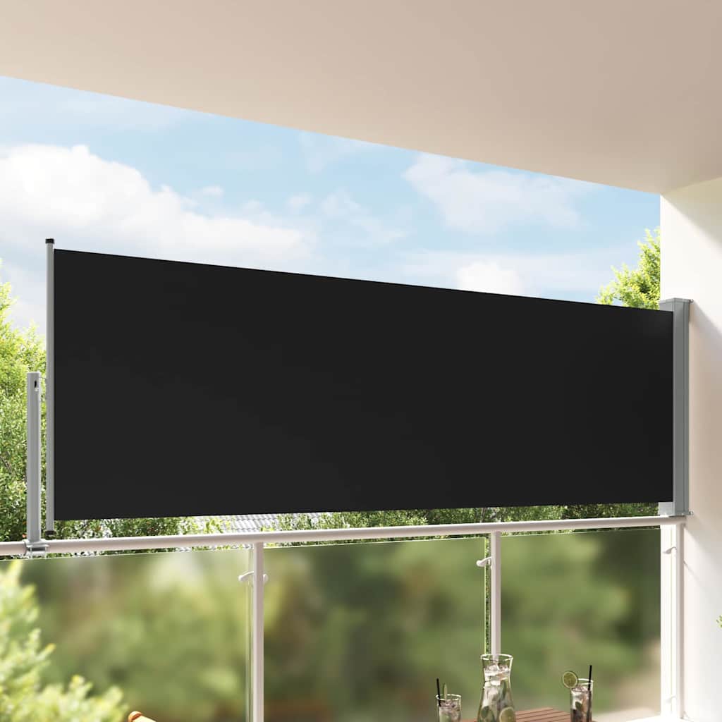 Écran de jardin vidaxl extensible 120x300 cm noir