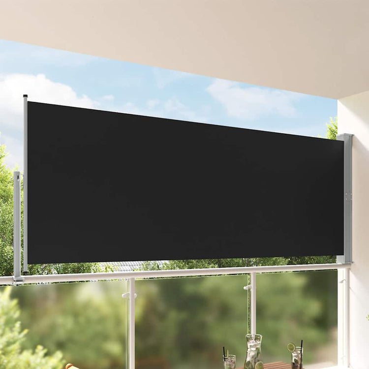Écran de jardin vidaxl extensible 140x300 cm noir
