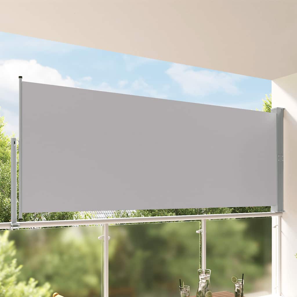Écran de jardin vidaxl extensible 140x300 cm gris