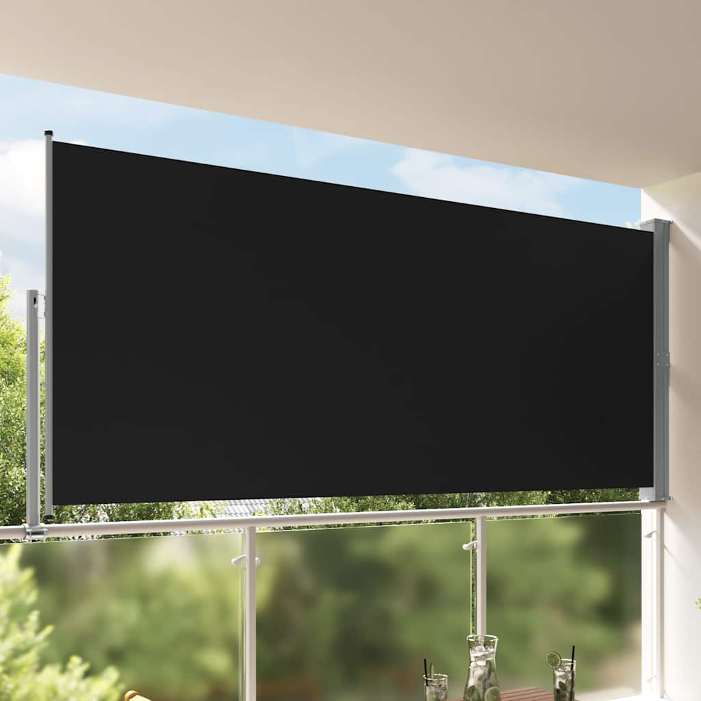 Écran de jardin vidaxl extensible 160x300 cm noir
