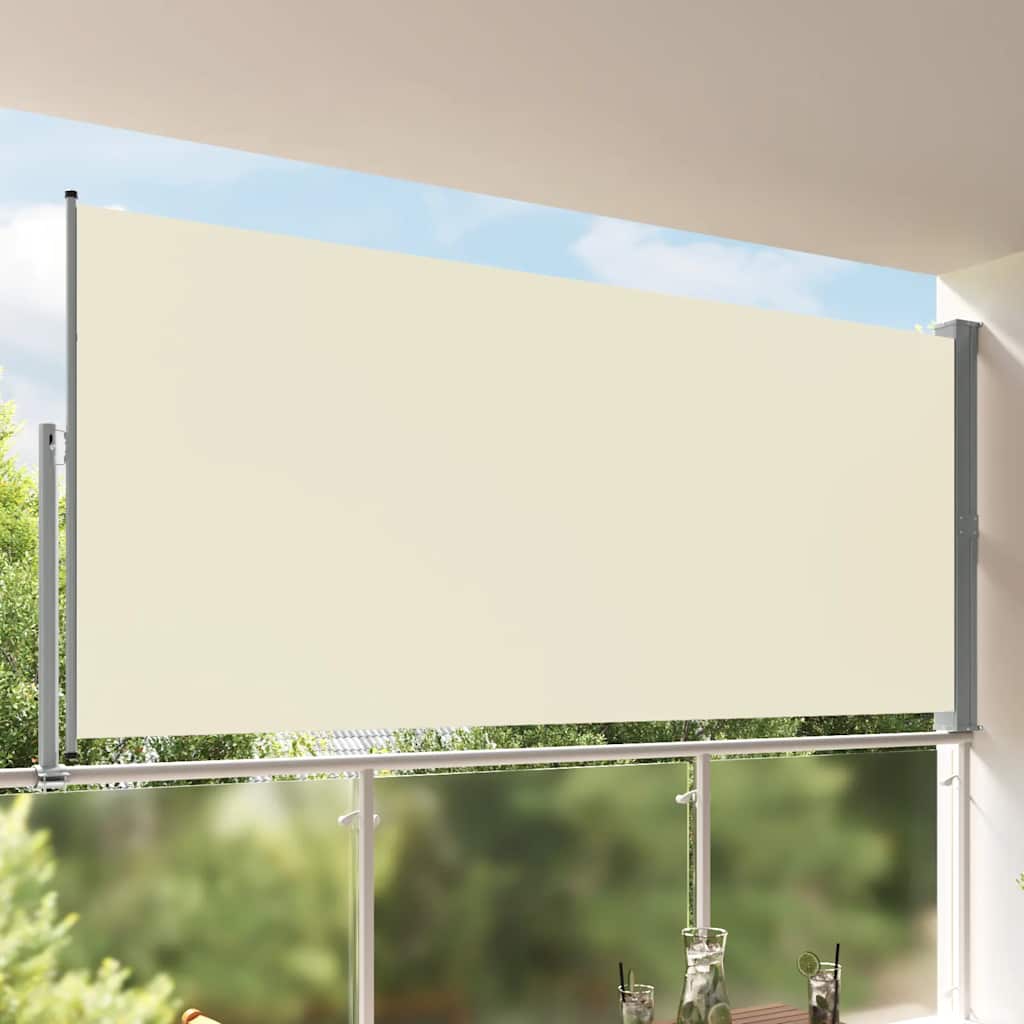 Écran de jardin vidaxl extensible 160x300 cm crème -colored