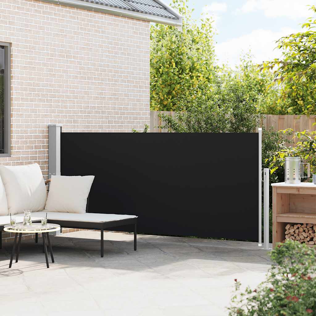 Pare-brise Vidaxl extensible 140x300 cm noir