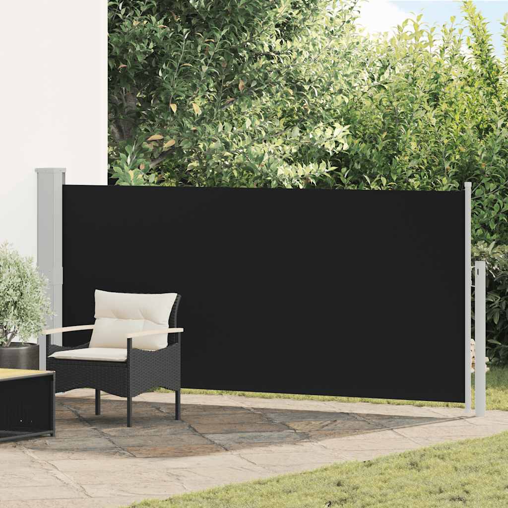 Pare-brise Vidaxl extensible 140x300 cm noir
