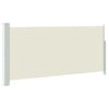 En pare-brise Vidaxl extensible 140x300 cm Crème -colored