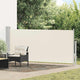 En pare-brise Vidaxl extensible 140x300 cm Crème -colored