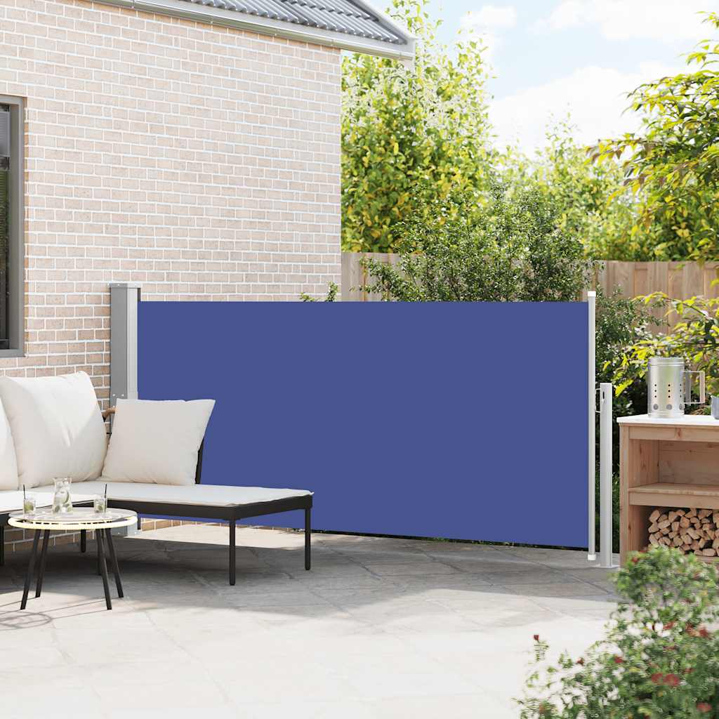 Pare-brise Vidaxl extensible 140x300 cm bleu