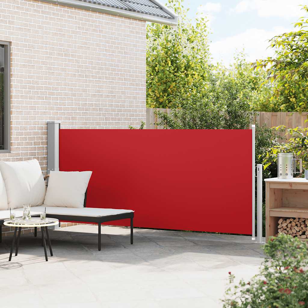 Pare-brise Vidaxl extensible 140x300 cm rouge