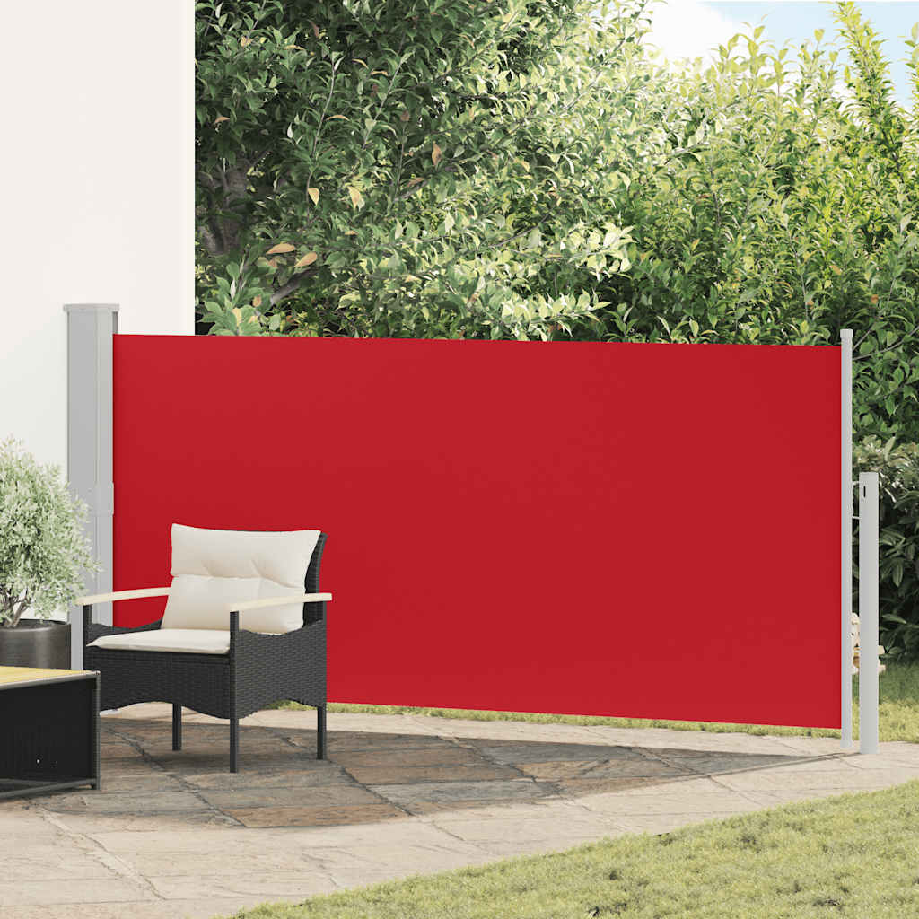 Pare-brise Vidaxl extensible 140x300 cm rouge