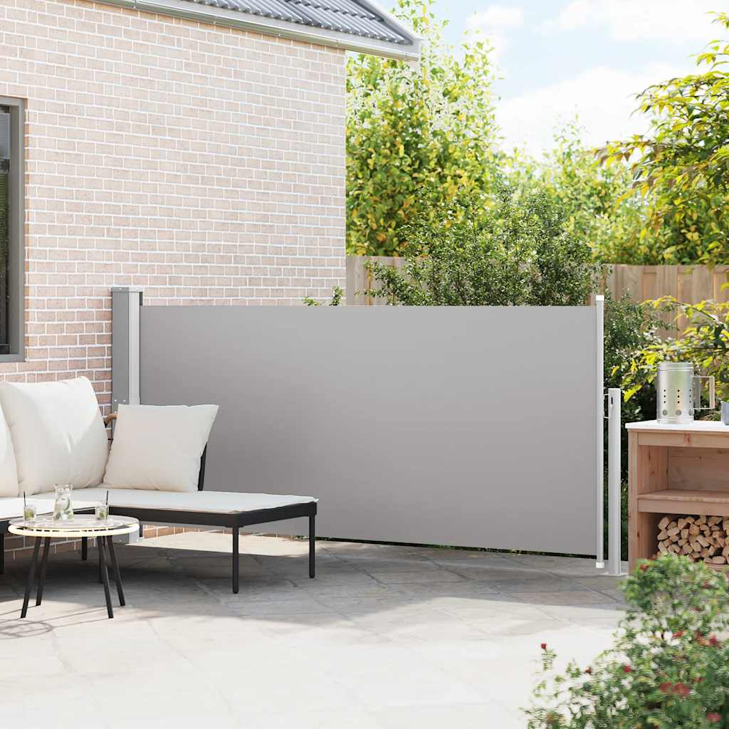 Pare-brise Vidaxl extensible 140x300 cm gris