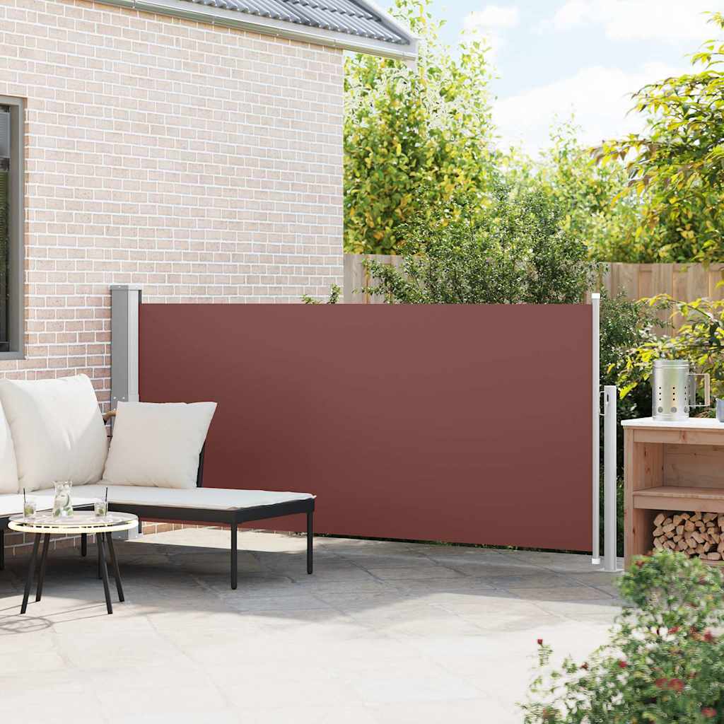 Pare-brise Vidaxl extensible 140x300 cm brun