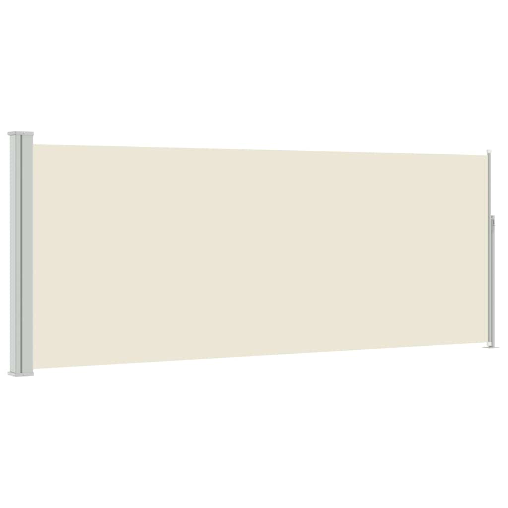 Pare-brise Vidaxl extensible 120x300 cm crème
