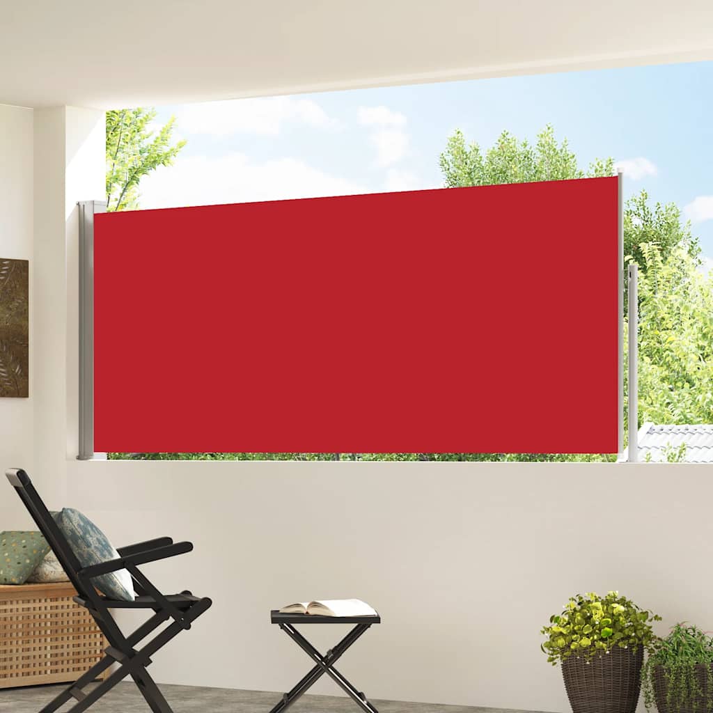 Pare-brise Vidaxl extensible 120x300 cm rouge