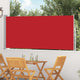 Pare-brise Vidaxl extensible 120x300 cm rouge