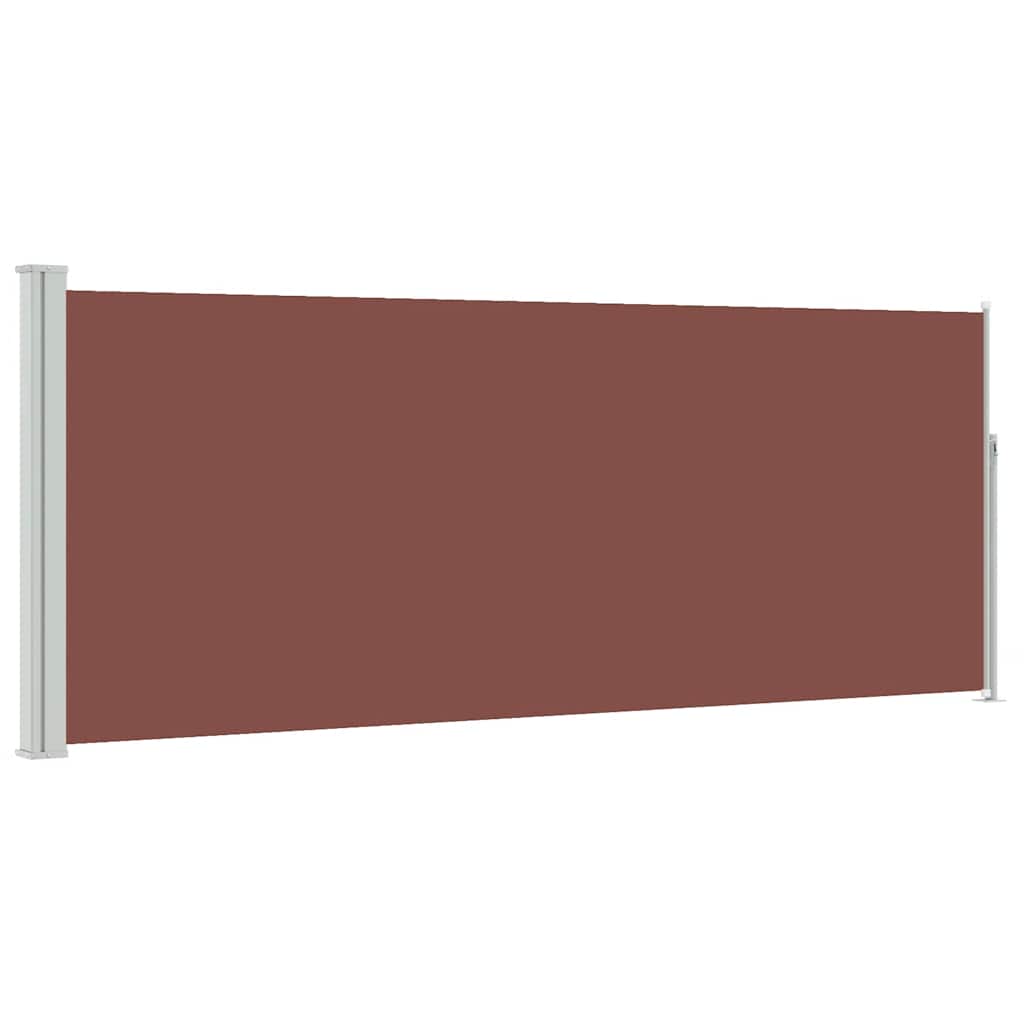 Pare-brise Vidaxl extensible 120x300 cm brun