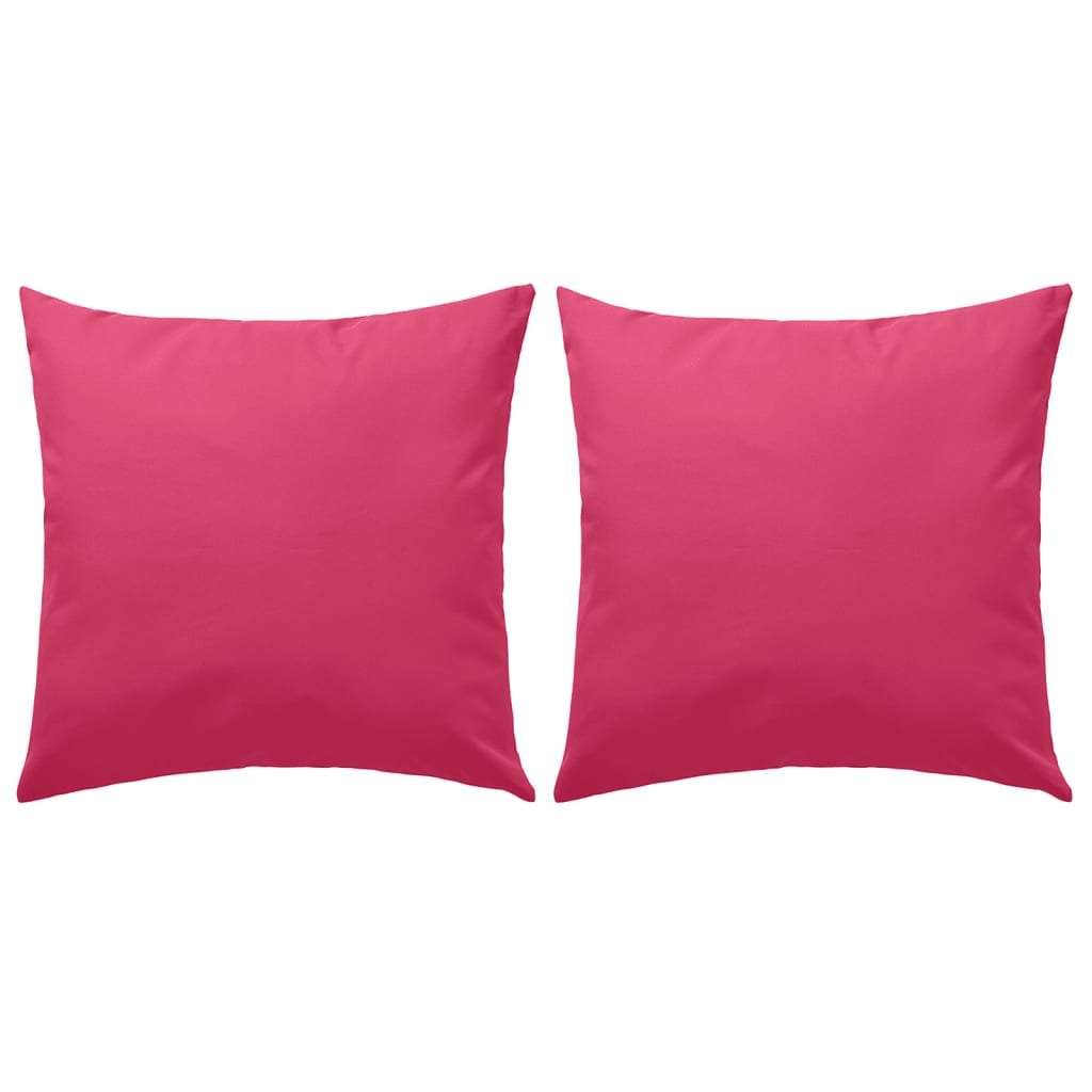 Vidaxl Coussins extérieurs 60x60 cm rose 2 pcs
