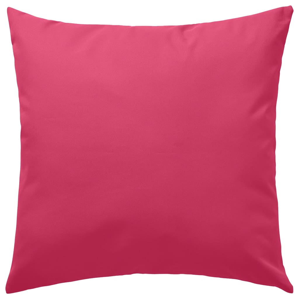 Vidaxl Coussins extérieurs 60x60 cm rose 2 pcs