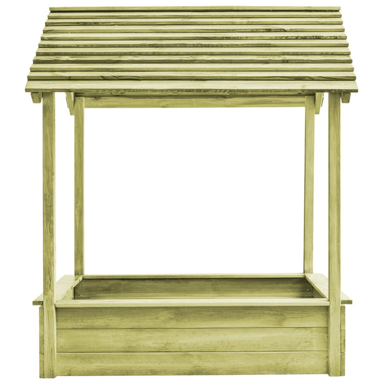 Vidaxl Outdoor Play House avec sandbox 128x120x145 cm en bois de pin