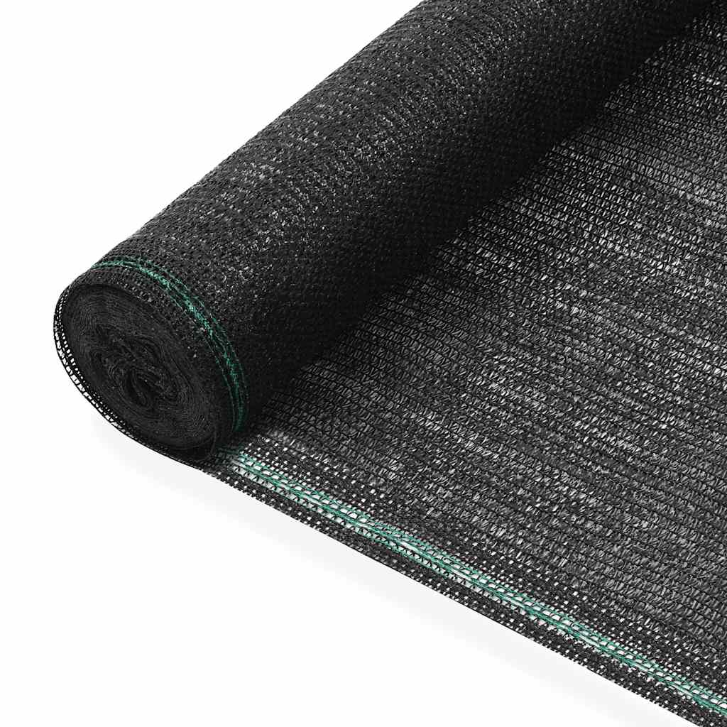 Écran de tennis Vidaxl 1,2x50 m HDPE noir