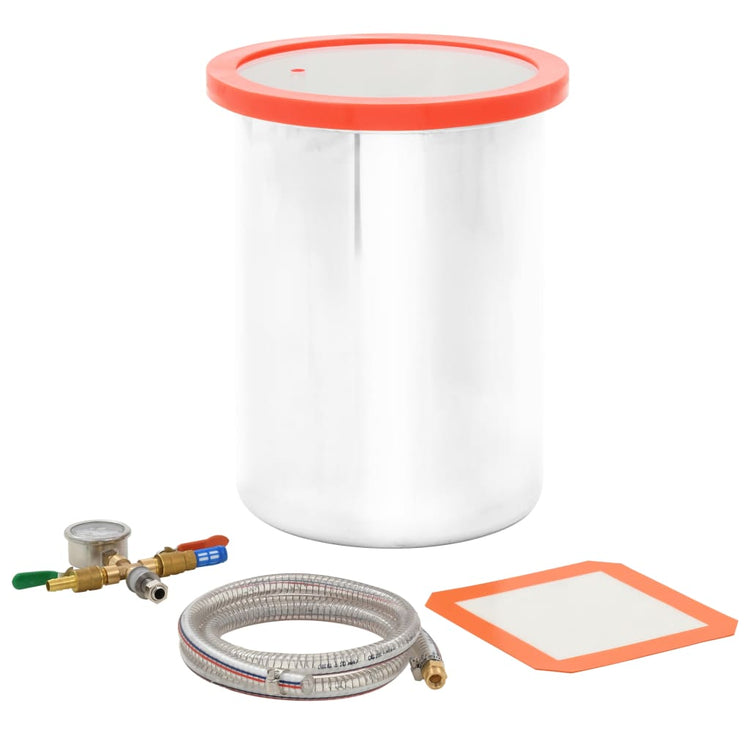 Chambre d'aspirateur Vidaxl 22,7 l en acier inoxydable