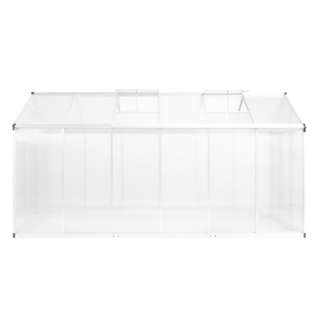 Vidaxl tuinkas 13,41 m³ 362x190x195 cm aluminium