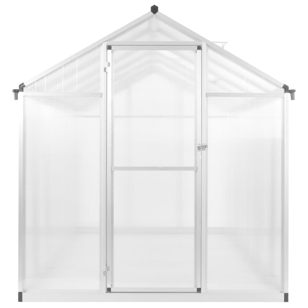 Vidaxl tuinkas 15,6 m³ 421x190x195 cm aluminium