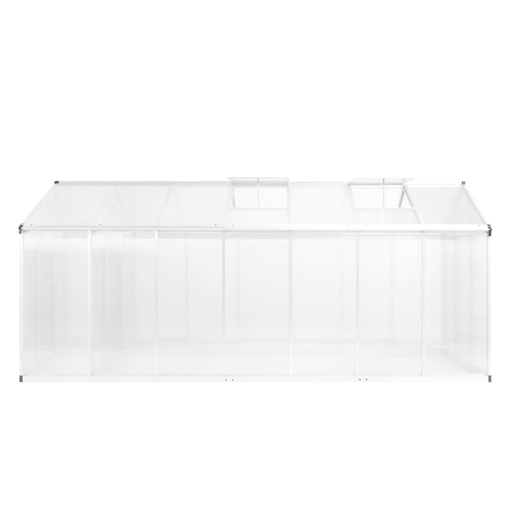 Vidaxl tuinkas 15,6 m³ 421x190x195 cm aluminium