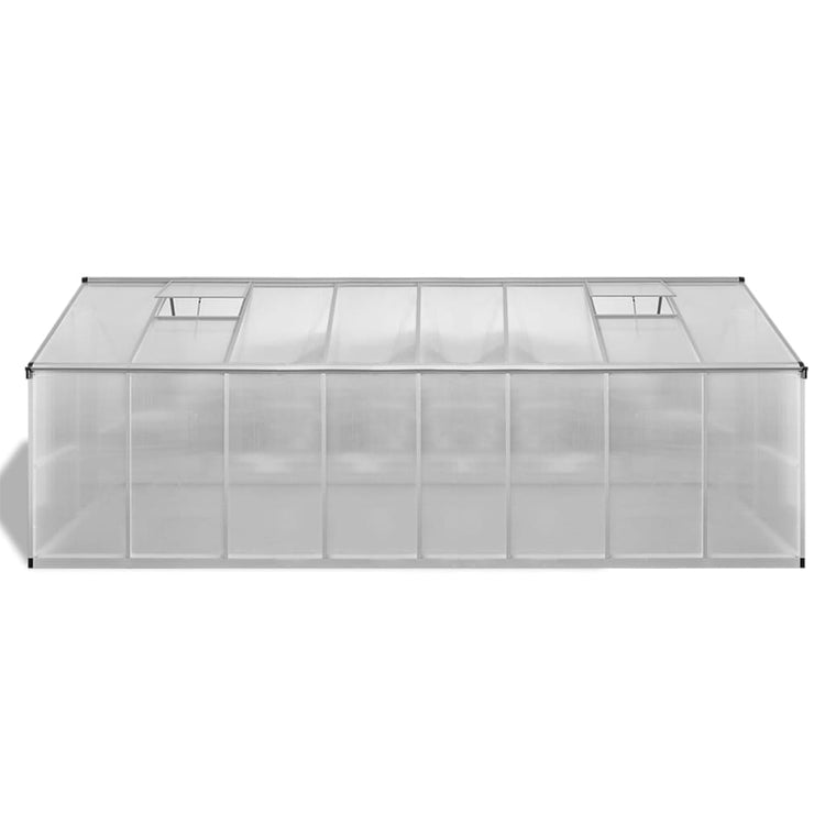 Vidaxl tuinkas 23,44 m³ 481x250x195 cm aluminium