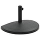 Vidaxl Parasol Foot Half-Round 15 kg Polyresin Black